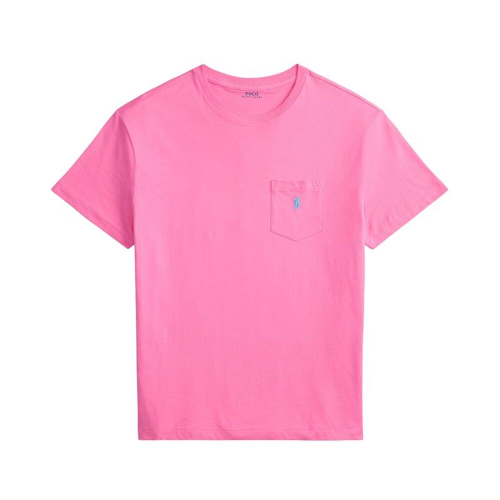 Polo Ralph Lauren Mens Classic Fit Jersey Pocket T-Shirt Medium Baja Pink- NWT